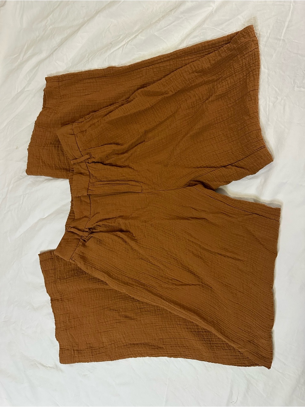 a new day Women’s Casual Gauze Rust Brown Pants